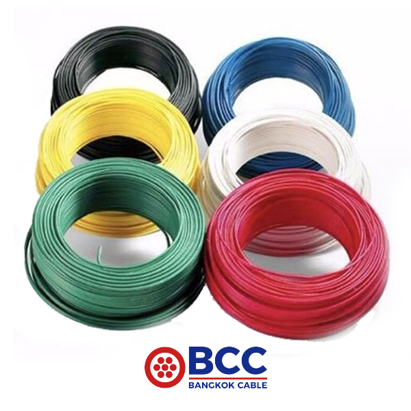 สายไฟบางกอก BCC สายไฟฟ้า 60227 IEC06 (VSF)
